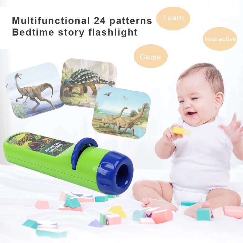 Projectie Zaklamp Dinosaurus Speelgoed Kinderen Projector Licht Leuke Cartoon Speelgoed Night Foto Licht Bedtime Leren Leuk Speelgoed