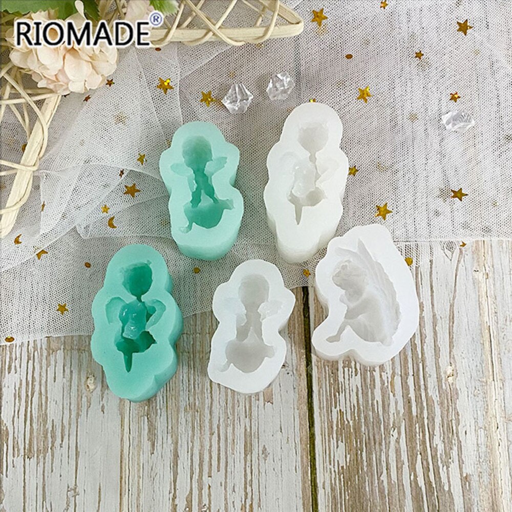 Amor pieni enkeli silikoni fondantti muotit 3 tyylinen kakun koristelu työkalut suklaa karkkia jälkiruoka cupcake keittiön leivinmuotti