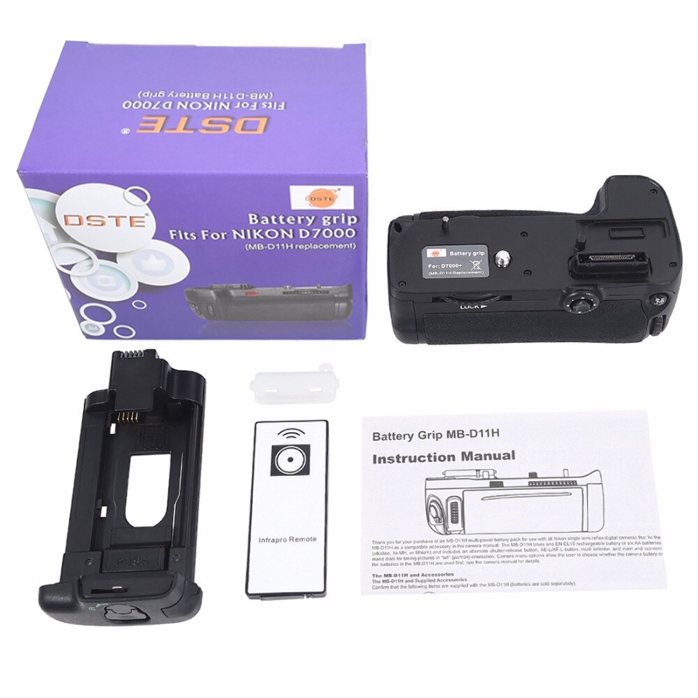 DSTE MB-D11H Battery Grip for Nikon D7000 DSLR Camera