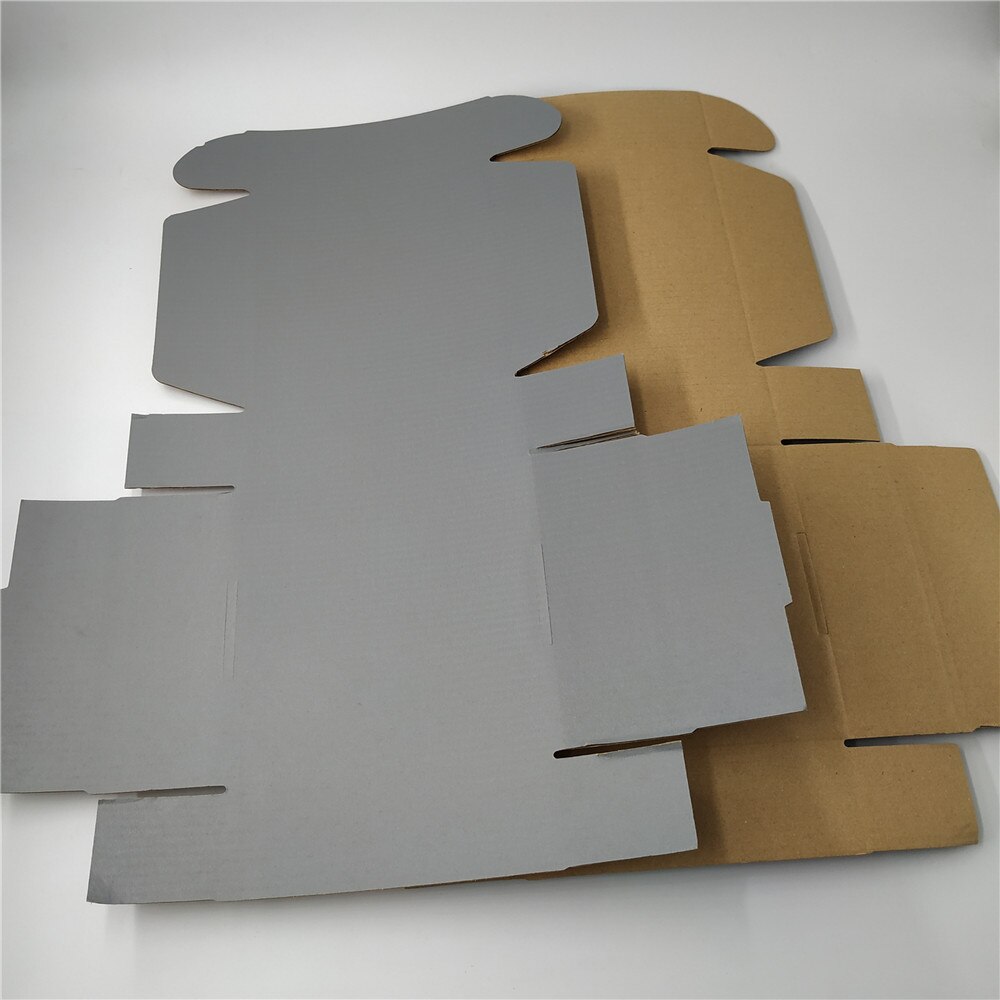 Cajas de cartón gris para de ropa, cajas de cartón de 25x15x4cm, 10 Uds.