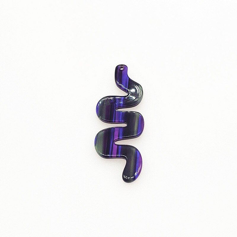 Nuovo arrivo! 52x20 millimetri 100pz Acrilico di Figura del serpente di fascino per I Risultati Dei Monili/Orecchini FAI DA TE parti, Gioielleria, Parti E Componenti: viola