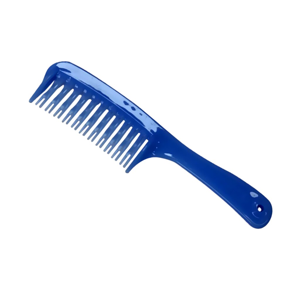 Plastic Der Dubbele Grote Tanden Haar Kam Detangling Salon Styling Tool: Blauw