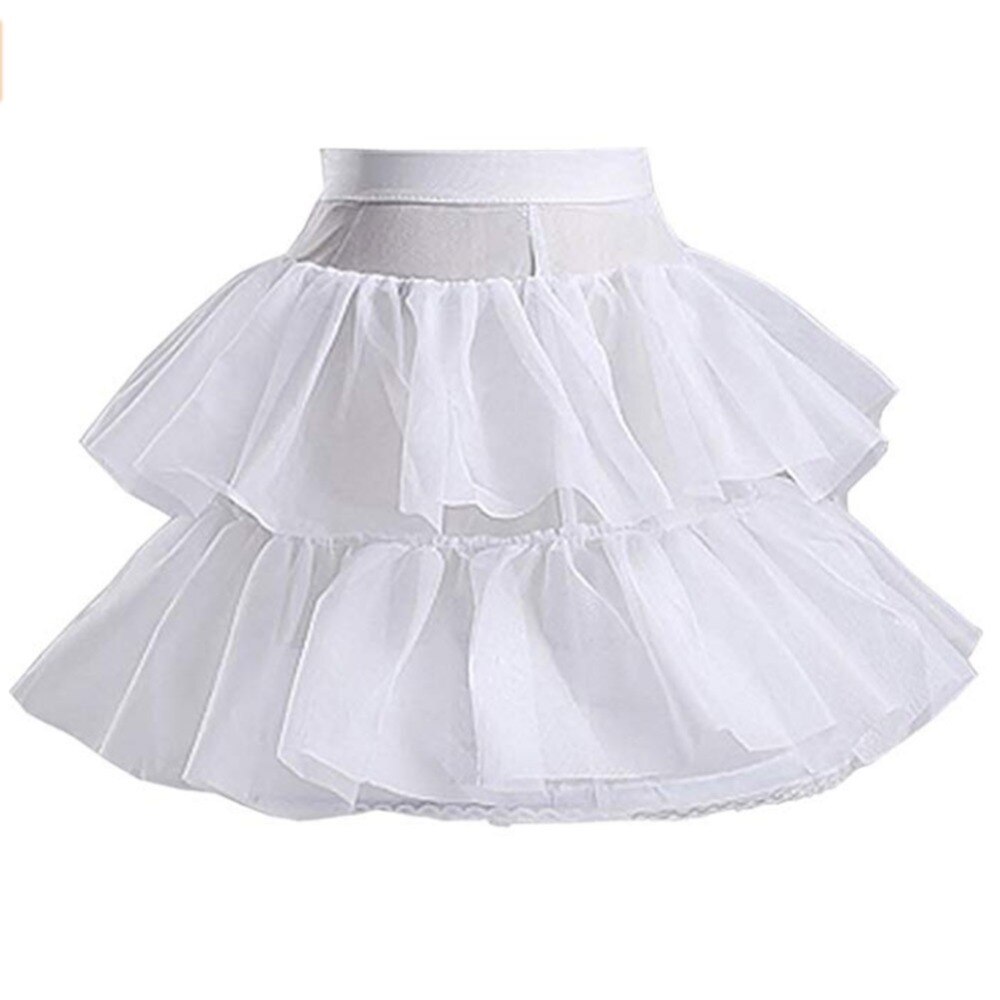 Angel Flower Girls Crinoline Bubble Skirt Bustle Underskirt Cosplay Wedding Petticoat Kids Petticoat