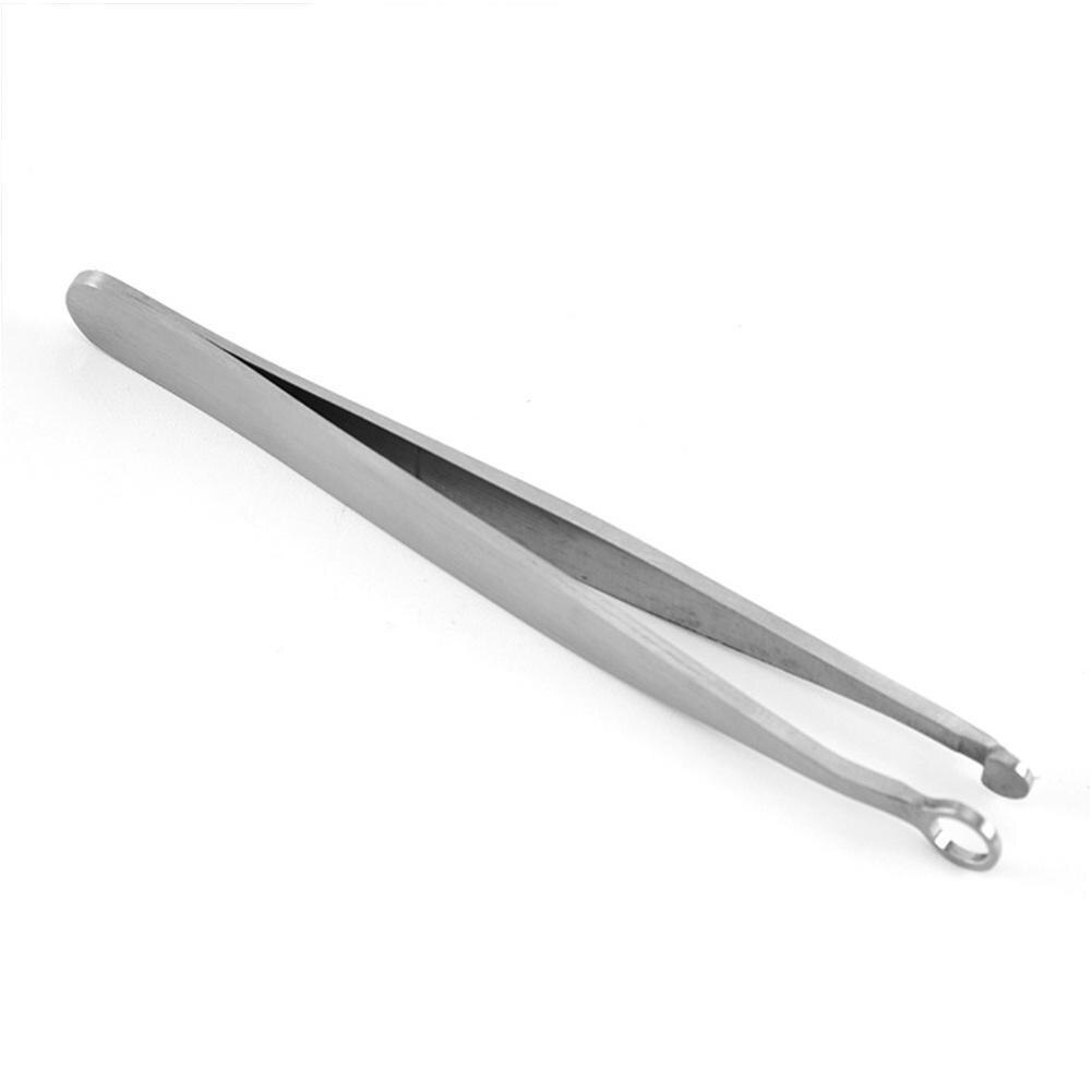 Universal Nose Hair Trimming Tweezers Round Tip Eyebrow Hair Removal Nose Tweezer Tweezers Steel Perfectly F2N3