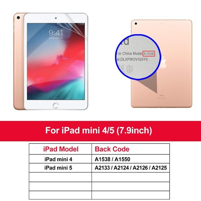 HD Hydrogel Film for Ipad Pro 11 9.7 10.2 10.5 mini 5 Air 4 3 2 1 Protective iPad 8th 7th generation Screen Protector: for ipad mini 4 5