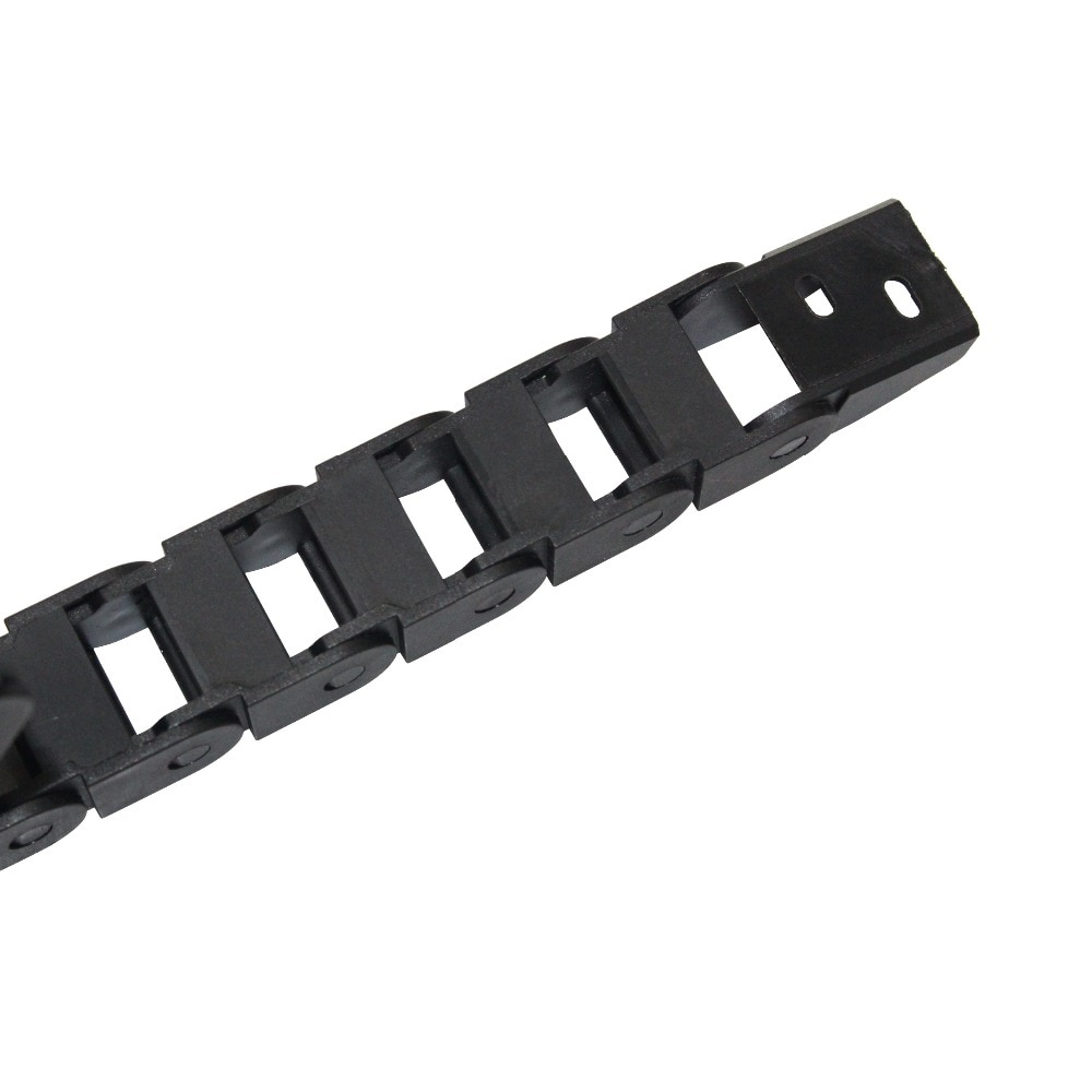 10 x 20mm 10*20mm l1000mm kabel trækkæde trådholder med endestik til cnc router værktøjsmaskiner