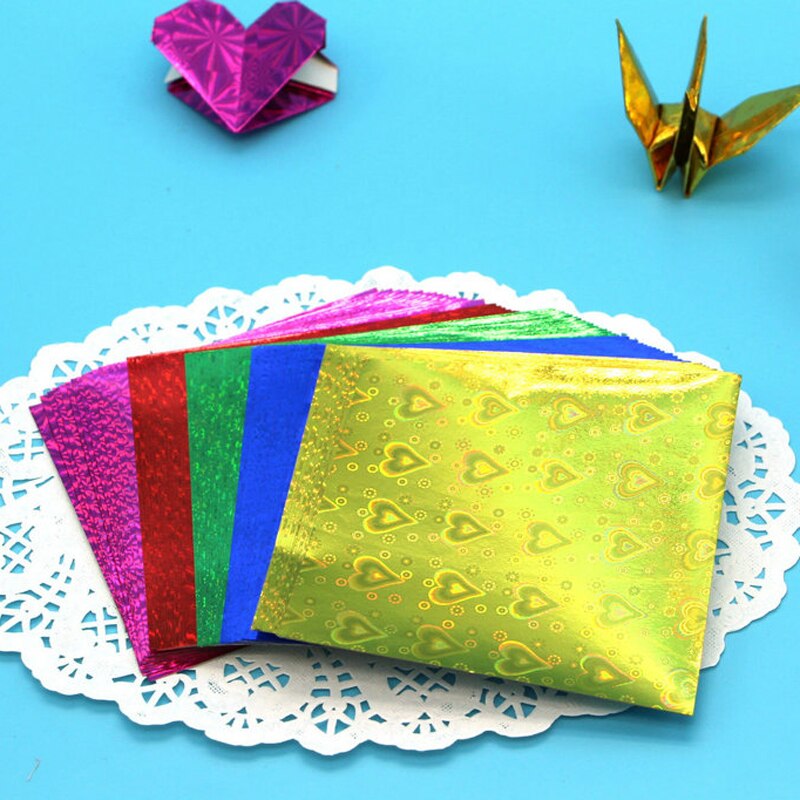 180sheets 5 colors 7/10/15cm Single Side Kids Holo... – Grandado