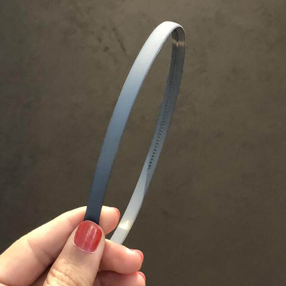 Antislip dunne eenvoudige haarbanden schattige hoofdband haarringen houder ornament hoofdband dames haaraccessoires: Grijs