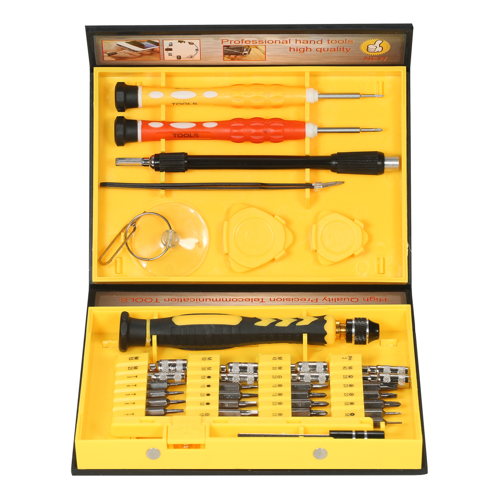 38 en 1 multi-tul précision tournevis ensemble outil de télécommunication Torx Hex fendu Phillips outils de réparation pour téléphone portable ordinateur portable: Default Title