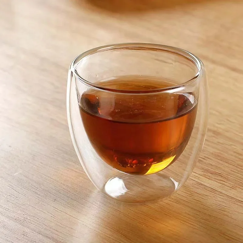 5 maten dubbelwandige geïsoleerde glazen beker heldere espresso koffiemokken handgemaakte biermok thee melkglas whisky glazen kopjes drinkgerei