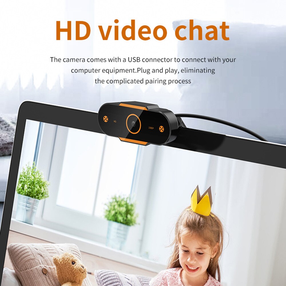 USB 2.0 HD Webcam 1080p USB Camera Video Recording Web Camera With Microphone For PC HD Computer Cameras