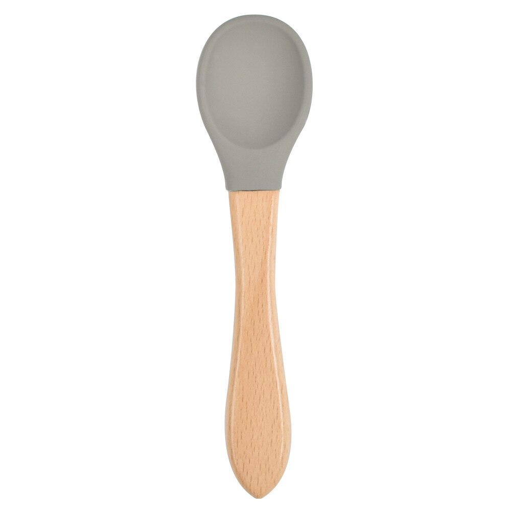 Cuchara de alimentación de bebé de silicona, cucharilla impermeable antideslizante, sin BPA, 1 Uds.: Y22