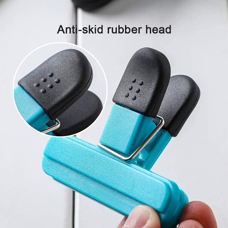 Clip de sellado de bolsas de comida para el hogar, Clip de cierre para bolso para té o café, Clips de plástico portátiles, herramienta de almacenamiento para la cocina, 1 Uds.