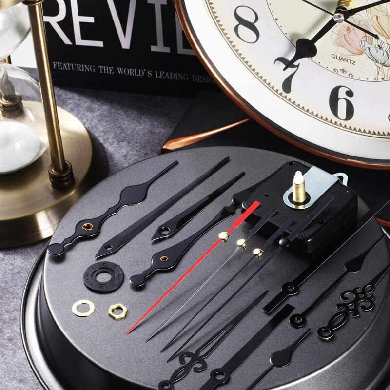 Kit Meccanismo Orologio Da Parete Al Quarzo - Lancette Ore E Minuti, Per Fai Da Te - Foto 3