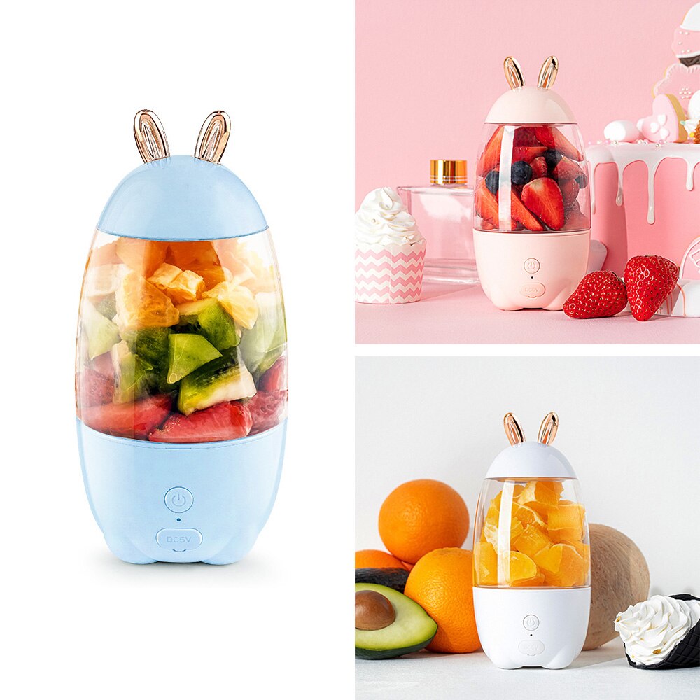 Usb uppladdningsbar juicepress kopp bärbar elektrisk automatisk grönsaks juicemaskin kopp juice extractor mixer flaska