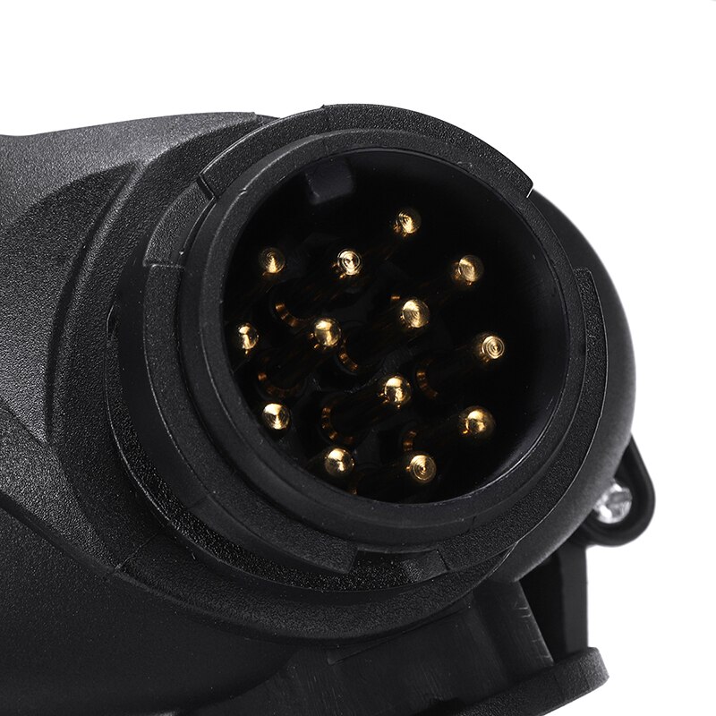 Mayitr 1pc 12V 13Pin To 2 Twin 7Pin Trailer Light Board Conversion Adapter Socket Plug Caravan Van Towing