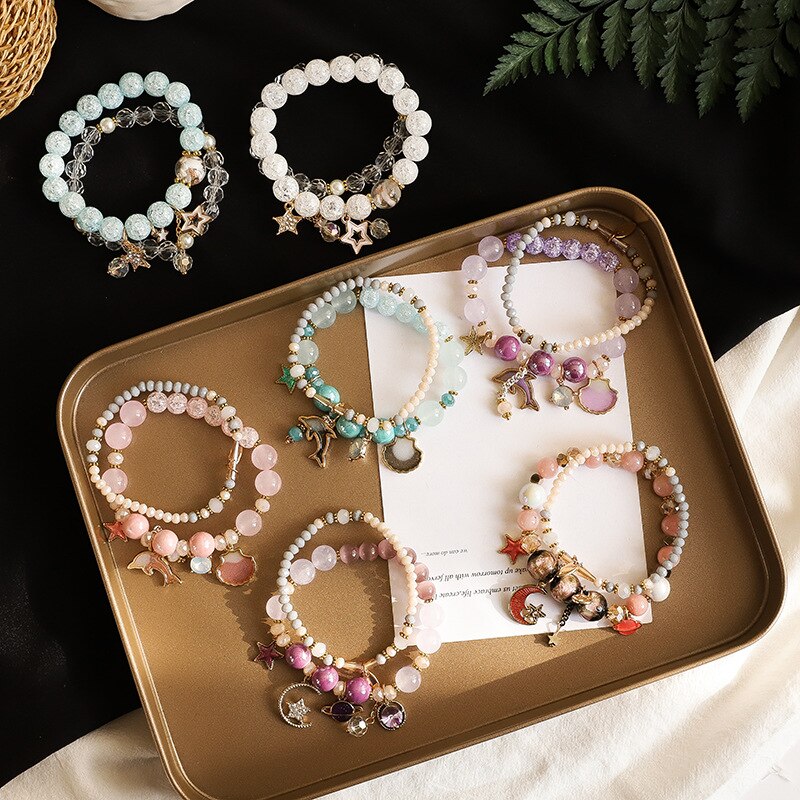 Mode eenvoudige kristal armband vrouwelijke persoonlijkheid wilde armband sieraden