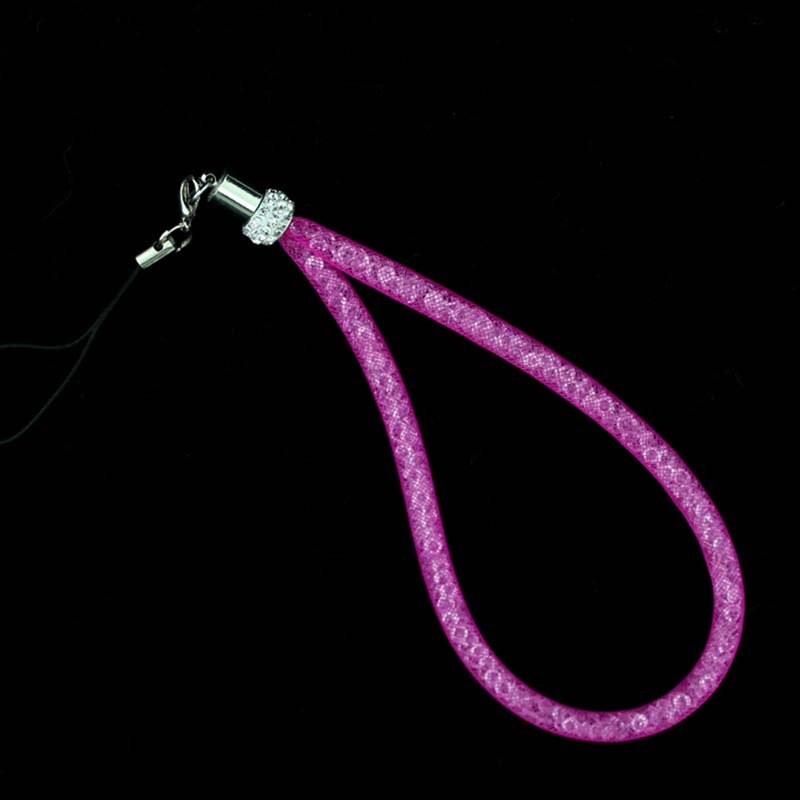 Rhinestone Visnet Lanyard Flash Boor Mobiele Telefoon Lanyard Crystal Diamond Visnet Opknoping Keten Lanyard