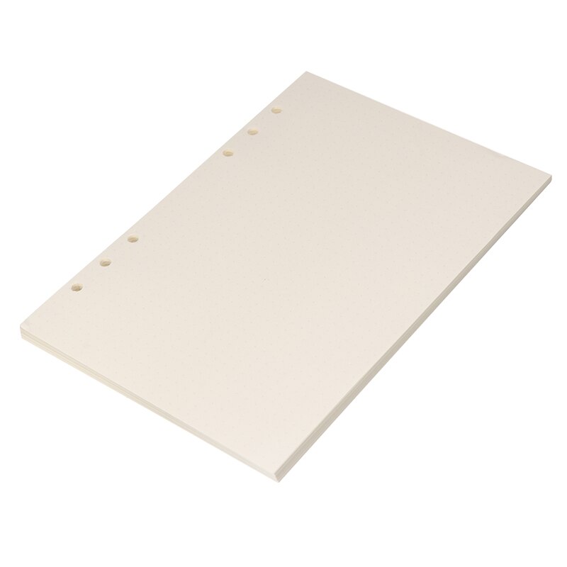 90 Pages A5 Notebook 6 Holes Refill Dot Grid Notebook Diary Refills Inserts for A5 Loose Leaf Notebook