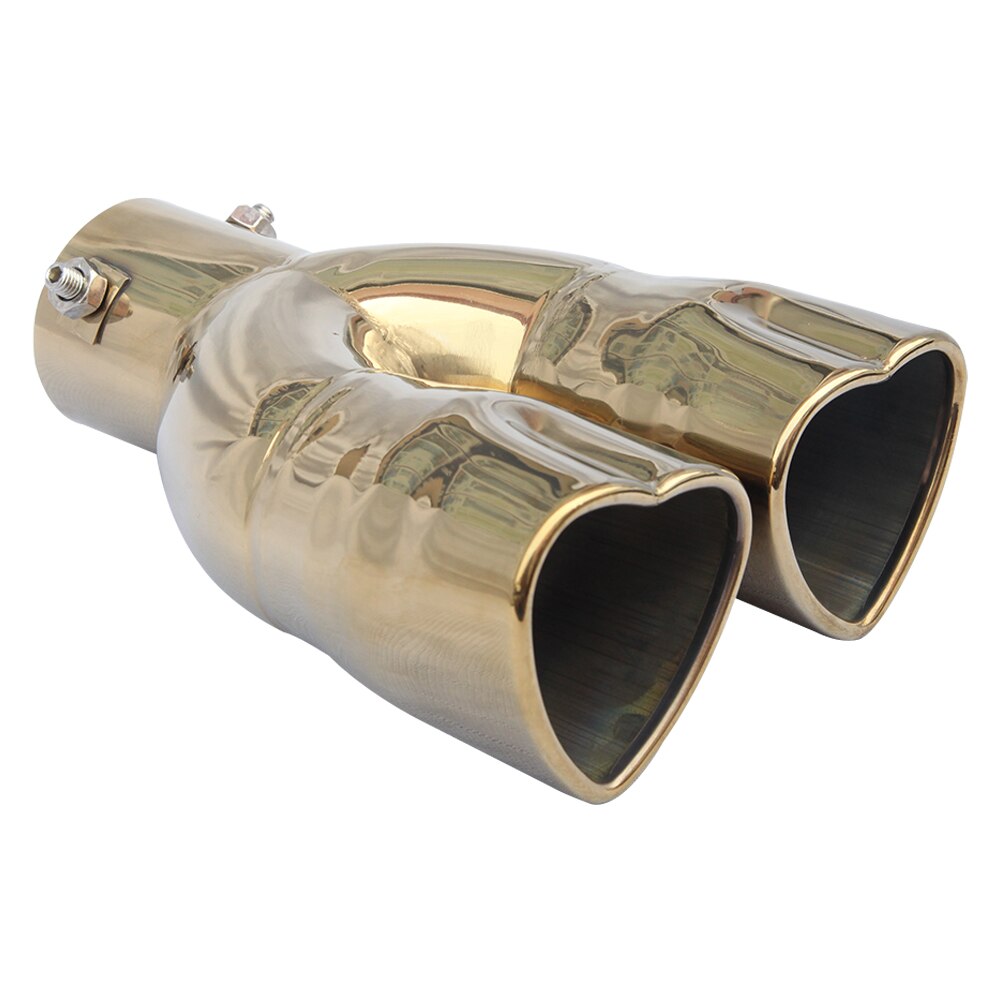 Prosta/zakrzywiona rura wydechowa samochodu tłumiki ze stali nierdzewnej tylne rury wymiana końcówki tłumika samochodowego: prosto