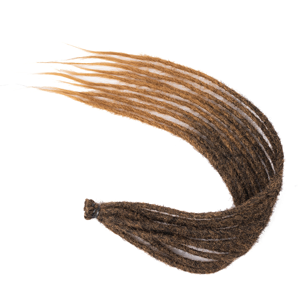 Synthetic Dreadlock Extensions 10 Root/pack Hippie Single Ended Dreads Ombre Loc Extensions 24 Inch Reggae Style Crochet Hair: 1B/30HL