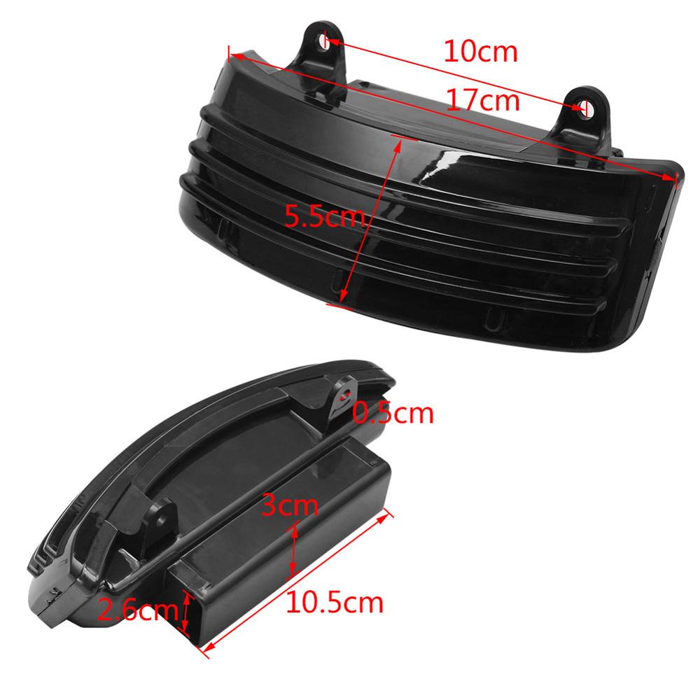 Motorfiets Tri-Bar Achterspatbord Led Mistlamp Cafe Racer Achterlicht Fit Voor Harley Street Road Glide