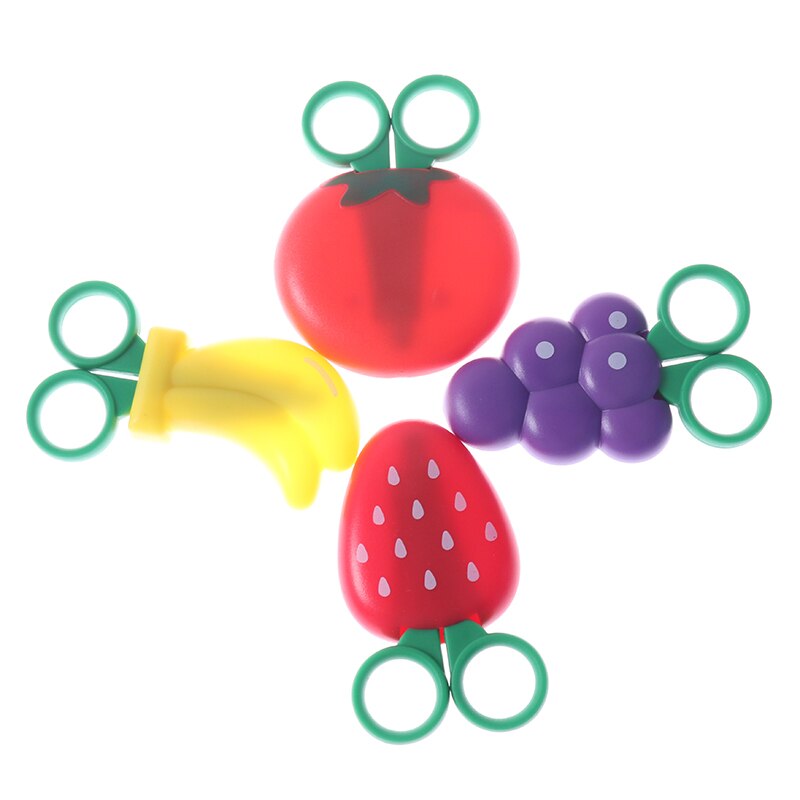 1 pièces Kawaii mignon ciseaux enfants forme de Fruit étudiant fournitures de bureau en toute sécurité sans blesser les mains