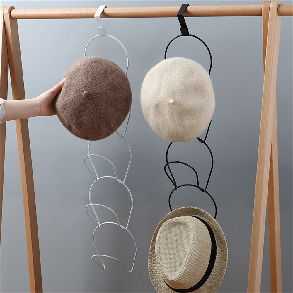 Baseball Cap Rack Hat Display Holder Door Closet Clothes Scarf Towel Round Storage Shelf Home Organizer