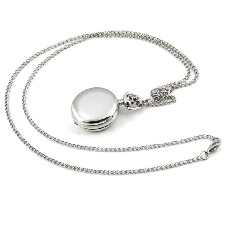 Tre hästar fickur vit häst fickur vintage silver stor fickur