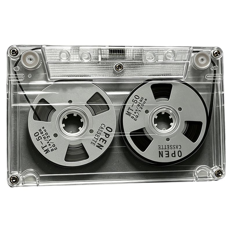 ABUO-Reel To Reel Blank Cassette Tape, Double Sided Metal Audio Cassette Tape With 50 Minutes Recording Time