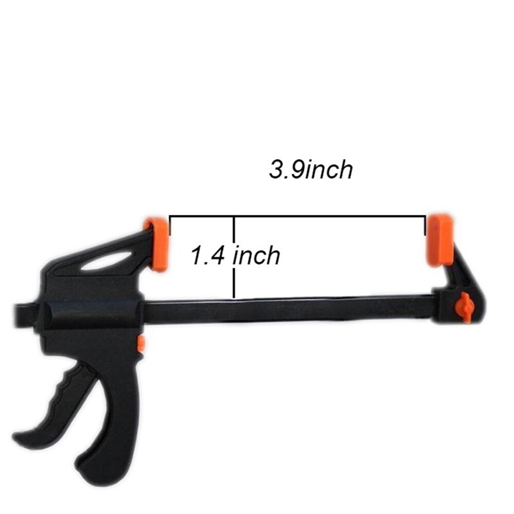 1 Pcs Plastic Miniature Small Bar Clamp Hard Grip Carpentry Woodworking Gadget Vise Tool