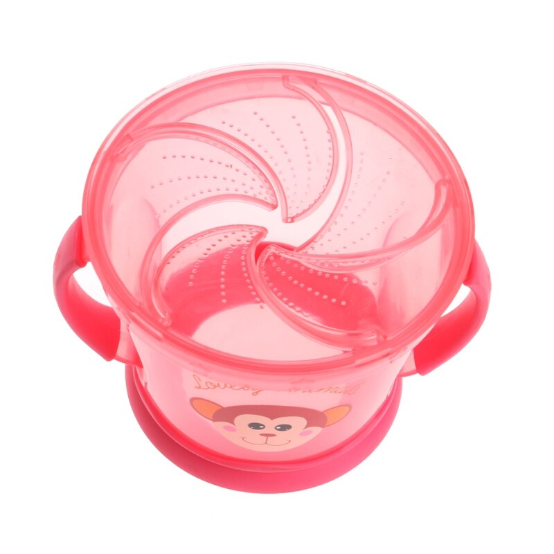 Soft Food Bowl Children Snack Spilled Cup Leak Proof Baby Snack Box Container