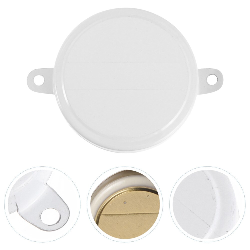 80Pcs Oil Drum Seal Caps Iron Covers Waterproof Sealing Lids White: White 1