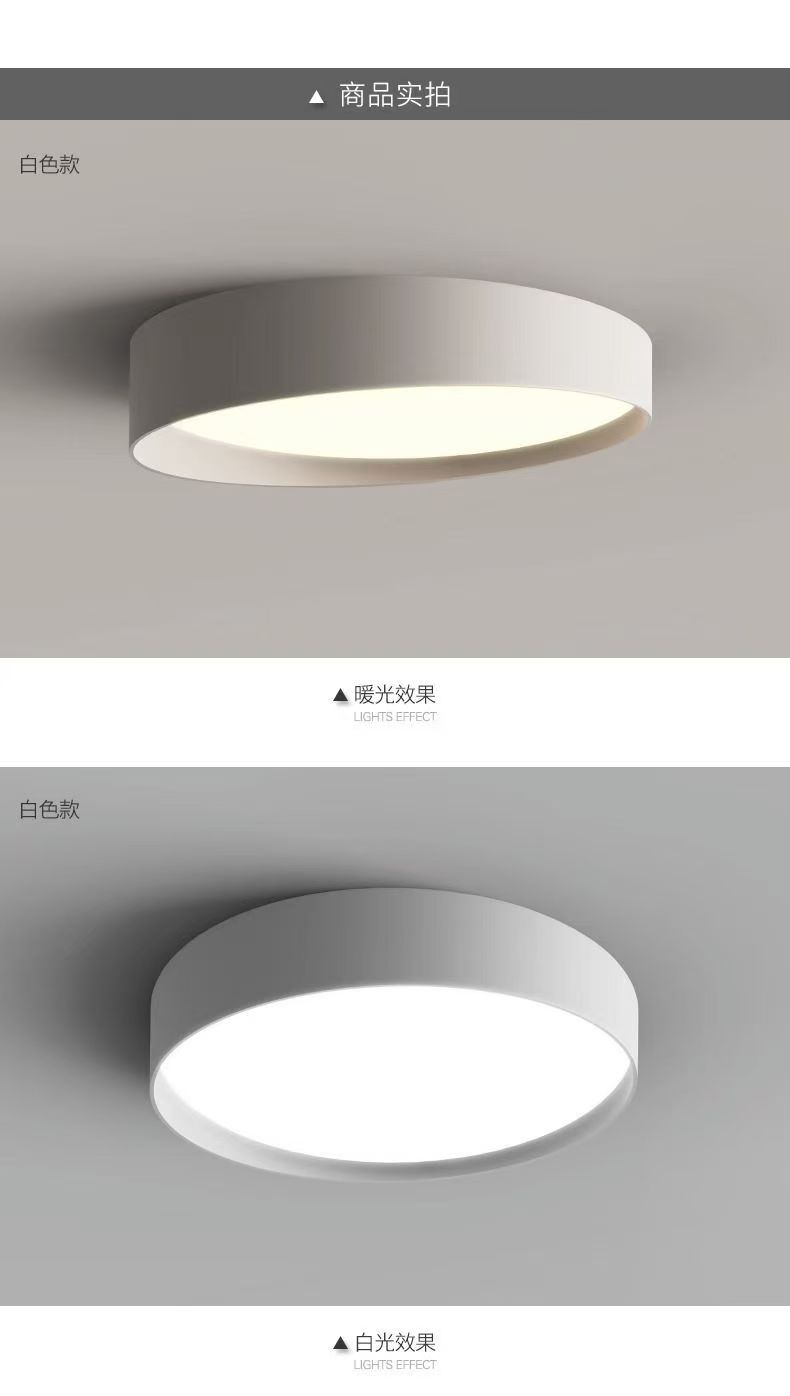 Led slaapkamer eetkamerlamp plafondlamp huis crème zwart plafondlamp franse retro ronde studielamp  k48