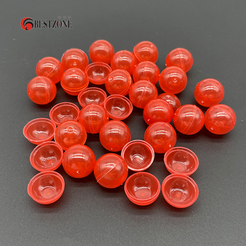 20Pcs 0.59Inch Mini 15MM Can Open Colored Transparency Plastic Capsule Toy Ball Tiny Container Making Things Model