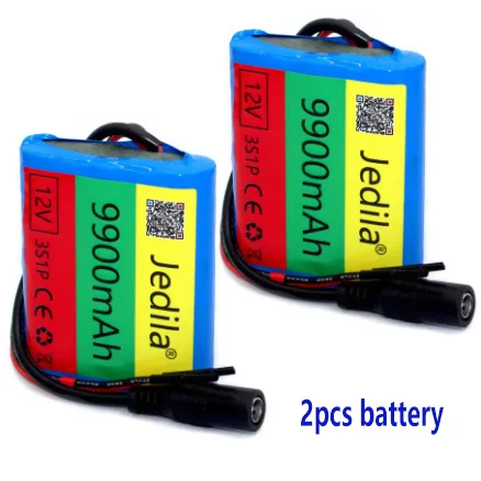 100%.New.12V.9900 mAh.3S1P.Batterie Au Lithium.18650.Batterie Au Lithium Pack Protection Conseil Recarregável.: Cinza claro
