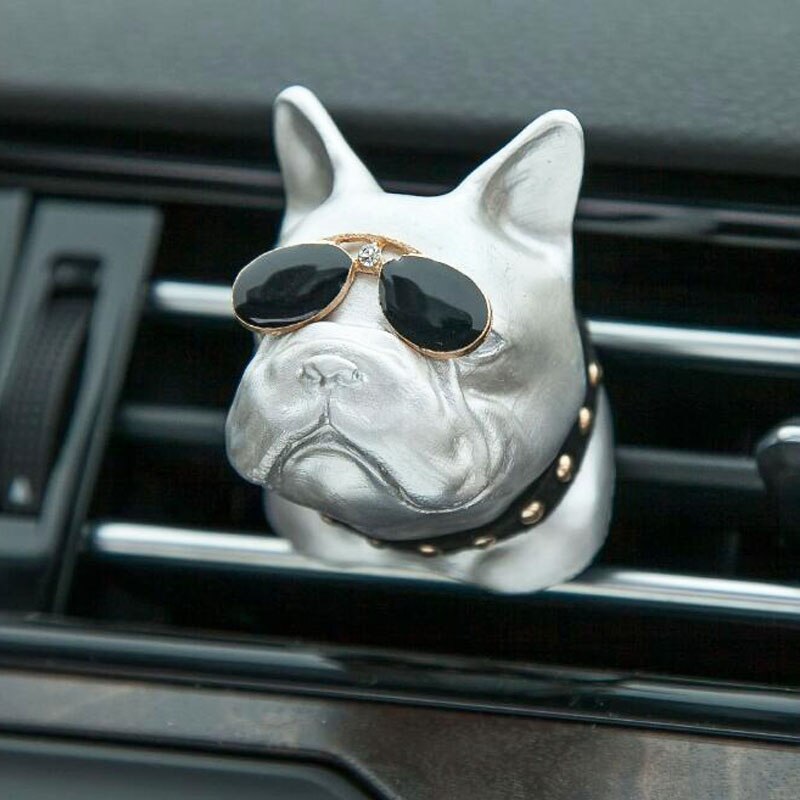 Creatieve Bulldog Auto Luchtverfrisser Parfum Clip Geur Diffuser Auto Vents Geur Geur Luchtverfrisser Parfum Interieur