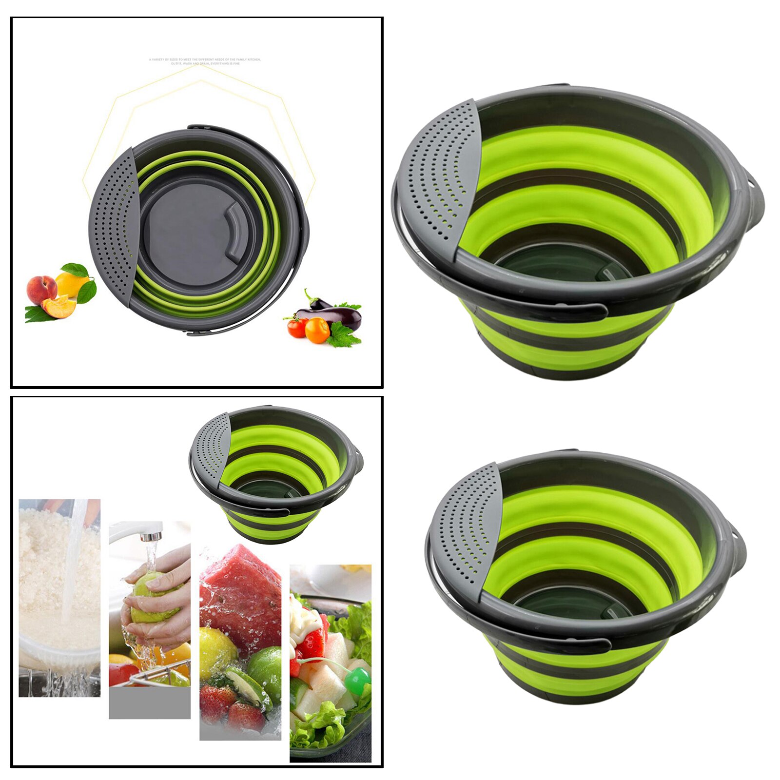 Collapsible Bucket, Foldable Bucket for House Cleaning, Durable Gardening Bucket