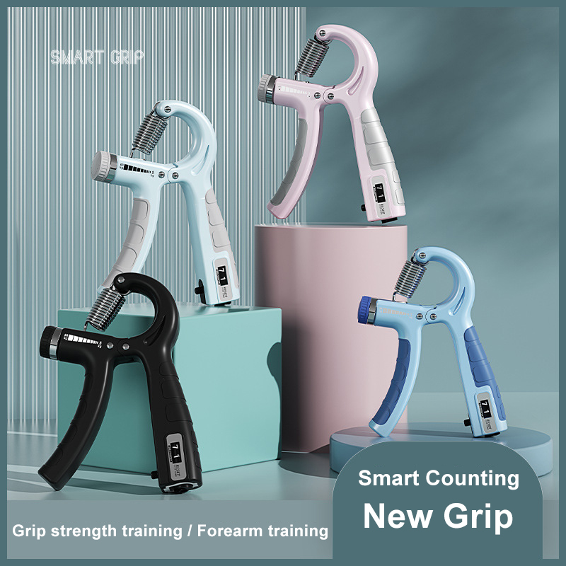 Smart Adjustable Counting Grip Device Hand Training Arm Force Device Portable Fitness Equipment 5-60kg Adjustable