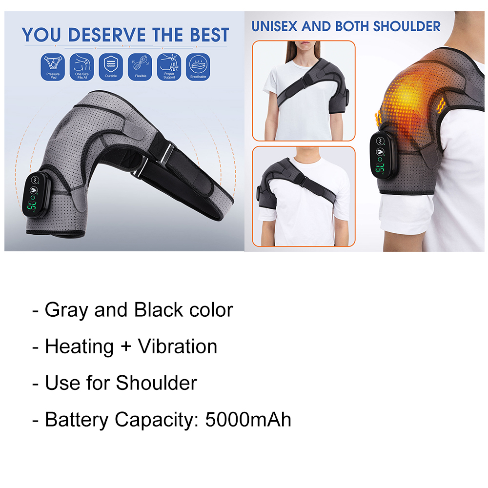 Schulter-Wrmemassagegert, elektrisches Schulter-... Grandado Schulter-Wrmemassagegert, elektrisches Schulter-... Grandado
