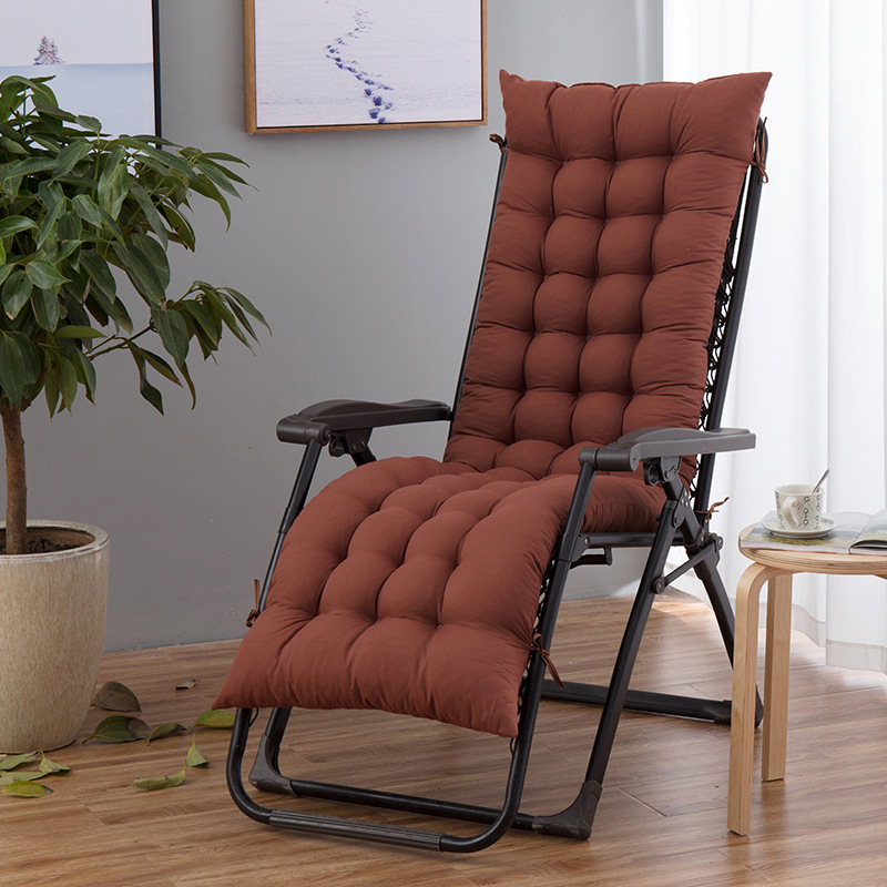 Lange Liege Kissen Schaukel Rückenlehne Stuhl Matten Sonnenschein Garten Terrasse Sonne Liege Kissen Bank Tatami-matt Hause Dekoration: Kaffee / 48x120cm
