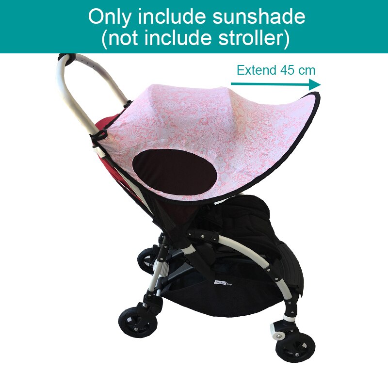 Op maat gemaakte kinderwagen accessoires zonnescherm zonneklep kap uv-hoes zonnescherm uitschuifbaar voor bugaboo bee 5 bee 3