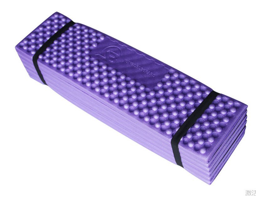 Ultralight Portable Outdoor Camping Mat Ultralight Foam Folding Beach Tent Picnic Mat Sleeping Pad Waterproof Camping Mattress: Type B  Purple