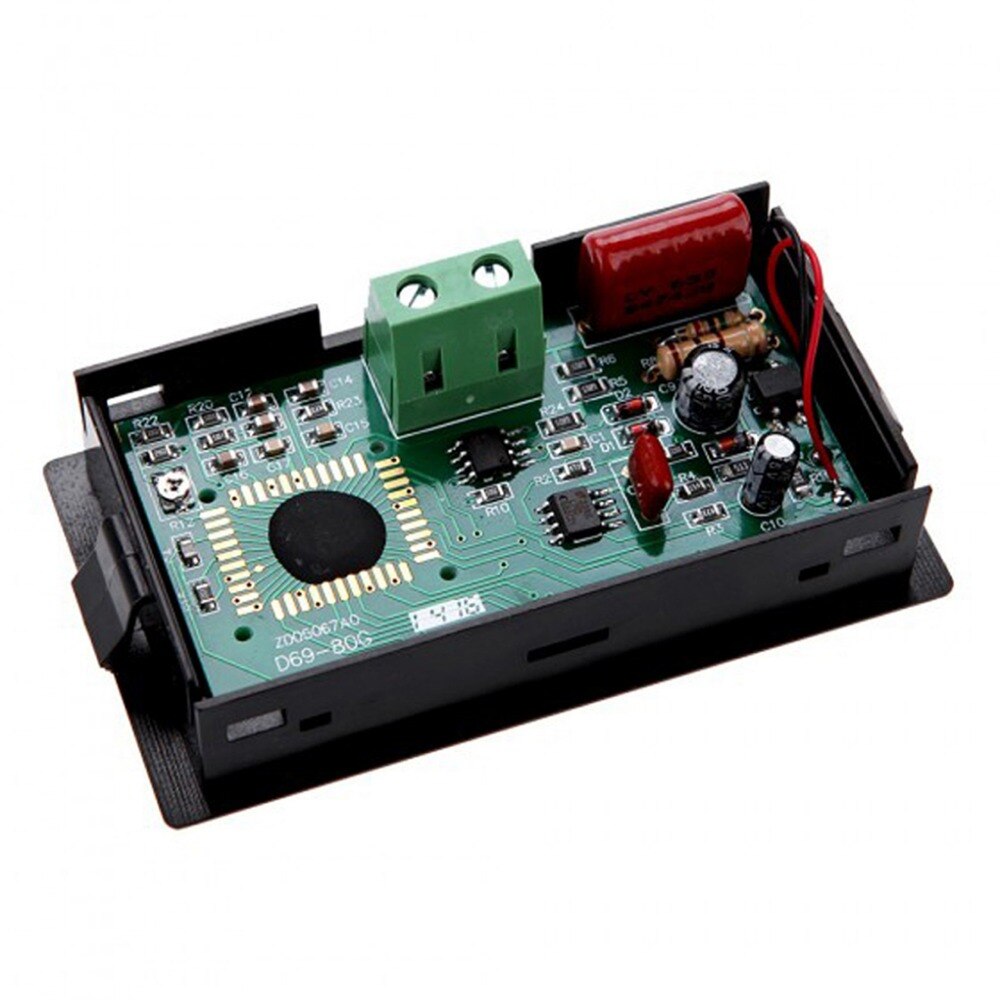 Frequency Counter 10-199.9Hz Blue LCD HZ Digital Frequency Meter Frequency Electrician Panel Hertz Tester D69-30 LCD 80-300V AC