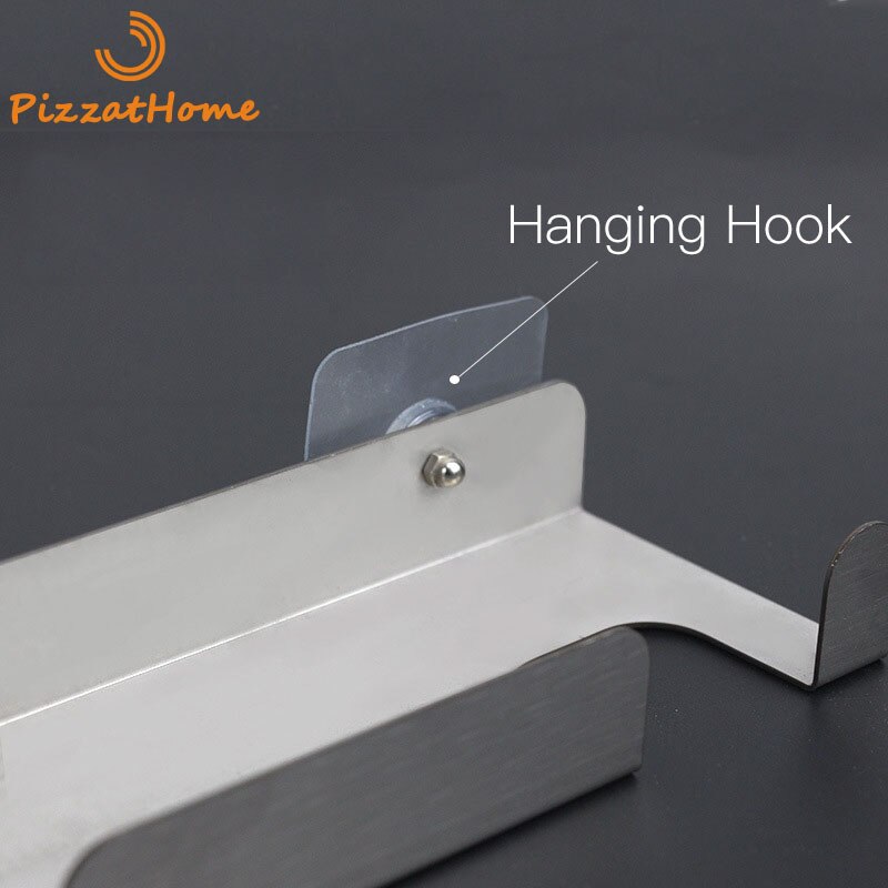 PizzAtHome Pizza Peel Wall Rack Heavy Duty Pizza Peel Hanger Wall-Mounted Hook Brushed Stainlee Steel Pizza Shovel Wall Holder