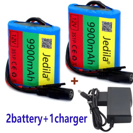 100%.New.12V.9900 mAh.3S1P.Batterie Au Lithium.18650.Batterie Au Lithium Pack Protection Conseil Recarregável.: Cáqui escuro