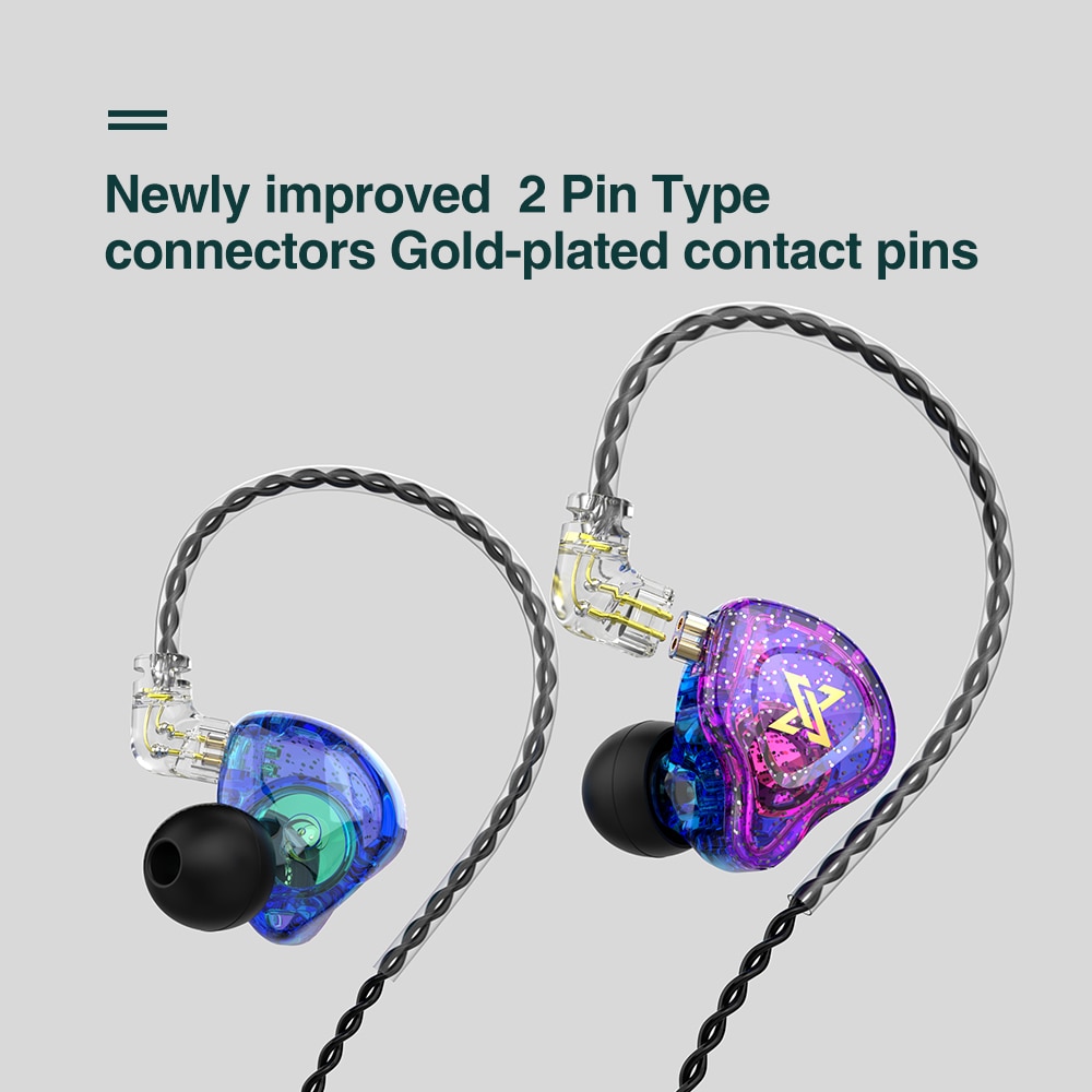 QKZ AK6 MAX miedziany sterownik słuchawki cześć-fi muzyk wymienny kabel przewodowe słuchawki z mikrofonem zestaw słuchawkowy stereofoniczny Gamer fone