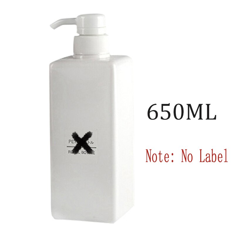 Bouteille de Gel douche de shampooing presse | 650/450/250ML conditionneur de cheveux, distributeur distributeur de savon de salle de bains, bouteilles de rangement rechargeables: WL