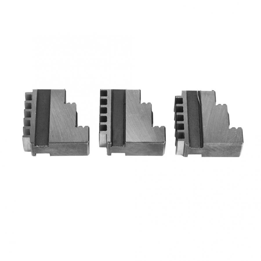 Lathe Chuck 3Pcs K11-100 External Jaw 4in Chuck 20CrMnTi High Strength Long Service Life Chuck Jaw