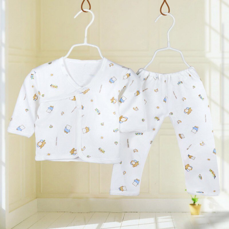 Infant Baby Cotton Underwear Sleepwear Boys Girls Breathable Cartoon Animal Pattern Clothes